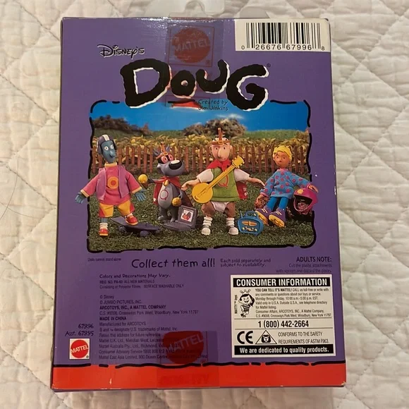 Disney’s Collectible Doug Quail Man Figure, Made by Mattel, New in Box - Picture 2 of 8